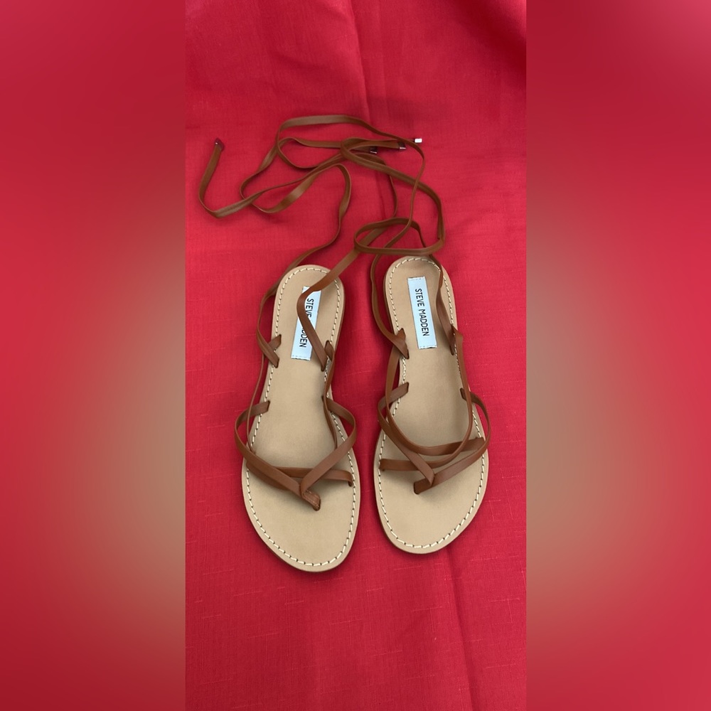 Steve Madden Tie Up Sandals 7.5